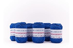 B.B.B. Filati - Amigurumi - Gomitolo filato puro cotone morbidissimo adatto per creare bambole e pupazzi lavabile in lavatrice per Ferri/Uncinetto: 3 - 4 Bluette 141 6pz 300 gr