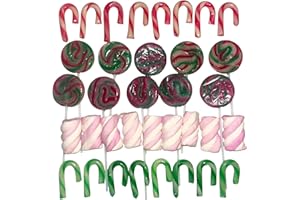 ‎CAPTAIN PLAY Essbare Weihnachtsdeko Sparpack, 36 Teile einzeln verpackt als Geschenk Verzierung, 240g CAPTAIN PLAY Weihnachts Süßigkeiten zum Verzieren und Dekorieren