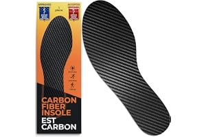Styv skoinsats i kolfiber – 1 st., EU-storlek 39 – Unisex-skoinlägg – Styv fotplatta – Ortopediskt inlägg – Turftoe, hallux r