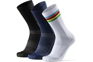DANISH ENDURANCE 3 Paires Chaussettes Premium Cyclisme, Vélo sur Route et VTT, Respirantes, Homme Femme