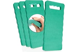 COM-FOUR® 4x poduszki na kolana do ogrodu - mata na kolana do ogrodnictwa - nakolanniki do prac rzemieslniczych i rekreacji - mata ochronna na kolana wodoodporna, termoizolacyjna (zielony - 4 sztuki)
