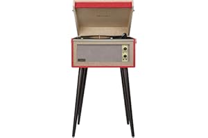 Tocadiscos Crosley Bermudas Bluetooth Rojo Vintage