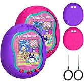 DZHAXIE Tamagotchi Uni Sanal Evcil Hayvan Makinesi ile Uyumlu Silikon Kılıf, Tamagotchi Uni i&ccedil;in Parmak Kordonlu Koruyucu Kıl