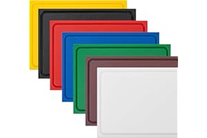 MUVELL ECOline - Schneidebrett Kunststoff Spülmaschinenfest, EXTRA dick & schwer, messerschonend | ver. Farben & Größen | HACCP Brot & Käse Küchenbrett | Schneidbrett mit Saftrille (Weiß, 35x25x2 cm)