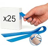 KMINA Nursing Tourniquet Latex Free TPR Elastic Blue | 25pcs Venous Compressor for Blood Collection and Analytical, Rubber St