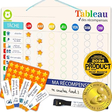 Système de récompense magnétique (42) - A3 - Tableau de planification de récompenses