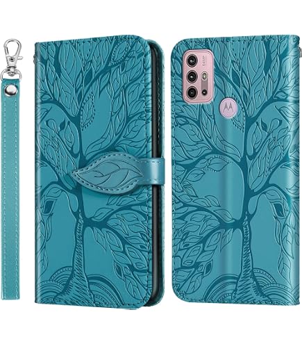 YBROY Handyhülle Für Motorola Moto G54 Hülle, Mit Kartenfach Und Standfunktion, Premium Leder