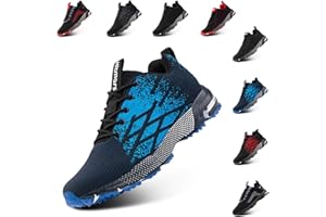 Anokar Scarpe da Running Corsa Uomo Donna Respirabile Leggero Air Scarpe da Ginnastica Sportive Fitness Running Sneakers Basse Interior Casual all'Aperto Nero Blu Grigio Rosso 36-48 EU
