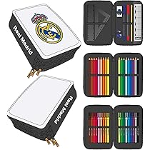Giotto Real Madrid Federmäppchen - Offizielles Schulset Mit Buntstiften & Zubehör