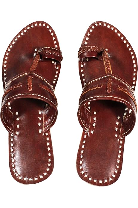 pure leather chappals online