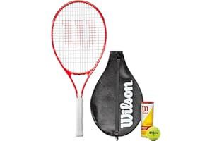 Wilson Federer 26 Raquette de tennis junior avec housse et 3 balles de tennis
