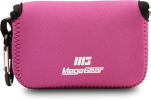 MegaGear MG792 Custodia in Neoprene compatibilie con Nikon Coolpix W150, W100, S33 - Rosa