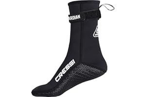 CRESSI Guardian Unisex Black Neoprene Socks 2mm Ideal for All Water Sports Enthusiasts