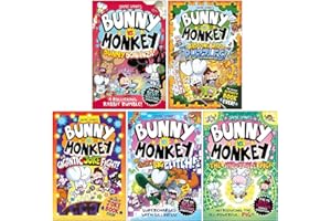 Bunny vs Monkey Set 2: Collection 5 Books Set By Jamie Smart (Bunny Bonanza, The Whopping World Of Puzzles, The Gigantic Joke Fight, The Great Big Glitch & The Impossible Pig)