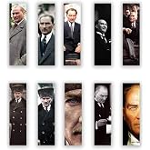 10 Adet Mustafa Kemal Atat&uuml;rk Kitap Ayracı (40x145 mm)