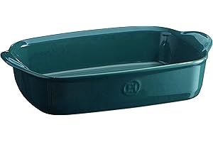 Emile Henry Eh979650 - Piccola pirofila Rettangolare da Forno in Ceramica, Colore: Azzurro Fuoco Tenue (RIF. Eh979650)