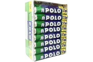 PONLEE Topline Nestle Polo Rolls Bulk Buy - Pack of 32 x 34g Original Polo Mints Tubes with Topline Card. Perfect Peppermint Mints Multipack Sweets for Your Fresh & Minty Breath., White