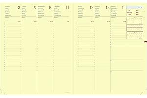 Quo Vadis 287325Q - Recambio de Agenda 13 meses PRESIDENT PRESTIGIO DIC 23 - DIC 24 Multilingüe Semana Vista 21x27cm Crema