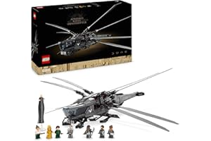 LEGO 10327 Icons Dune Atreides Royal Ornithopter, Set zum Sammeln für Erwachsene, Film-Geschenk für Männer, Frauen und Fans, Modell-Flugzeug mit 8 Figuren, darunter Paul Atreides und Baron Harkonnen