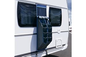 ‎YOUR GEAR your GEAR Caravan Organizer – Hängeregal/Hakenleiste für Wohnwagen 45-140 cm | Varianten Pocket, Shoe, Tablet, Wide, Mesh, Hook | Camping Aufbewahrung 4-12 Fächer (Shoe | 140 x 45 cm | 10 Fächer)