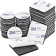 Sawanork 100 Pcs Heavy Duty Double Sided Strong Adhesive Foam Pad Tape for Holding Picture, Light, Hooks, Square & Round