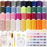 JOTOL Sewing Thread Set,36 Colors 400 Yards Sewing Machine Thread per Spool and 36 Spools of Spool Thread, Sewing Kit for Dai