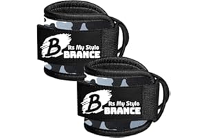 Brance Ankle Straps for Cable Machine Attachments - Gym Ankle Cuff for Kickbacks, Glute Workouts, Leg Extensions, Curls, Booty Hip Abductors Exercise for Men and Women, Adjustable Neoprene Support