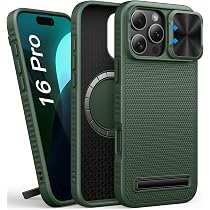 IPhone 16 Pro Hülle Mit Magnetischem Kameraschutz & Drehbarem Ständer - Stoßfestes Bumper Case