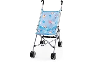 Bayer Design 30134AA wózek spacerowy dla dzieci lalka, składany, niebieski