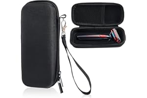 DEFRESIT Custodia rigida da viaggio per rasoio elettrico ibrido Philips e rasoio, scatola portaoggetti impermeabile per rasoio elettrico Braun serie 3/5/7/9, custodia organizer per rasoio impermeabile da uomo,