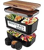 Umami Bento Lunch Box, Couverts & 1 Pot à Sauce Inclus, Boîte Bento