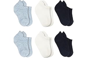 bistyle Baumwolle 6 Paar Baby Socken für Neugeborene Säugling 0-6 Monate bis 3 Jahre | Stopper Socken Nahtlos Socken | Jungen Mädchen Kindersocken