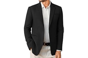 Elainone Mens Suits Casual Slim Fit Blazers for Men UK One Button Jacket Business