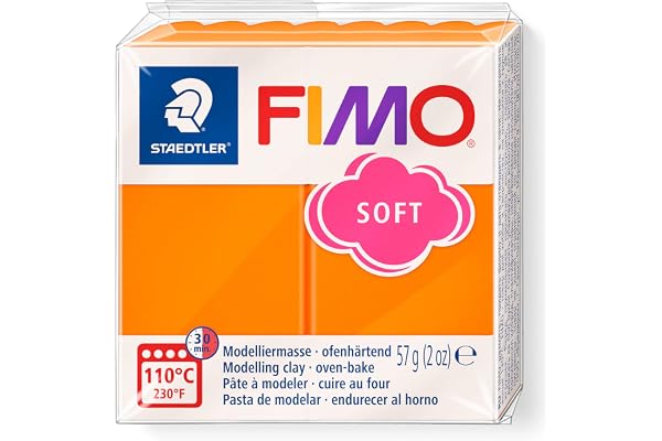 Staedtler - Fimo Soft - Pain Pâte à Modeler 57 g Mandarine