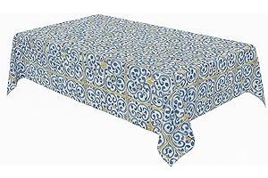 Galeone - Biancheria e Tessuti Tovaglia Plastificata [COLORATA] Antimacchia - Antigraffio - Impermeabile - da Esterno e Interno - con Motivi Decorativi | Larghezza Standard 140 cm