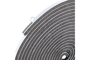 COUMENO 10m Weather Sealing Tape, 9mm x 9mm, Self Adhesive Grey Brush Seal Strip, Draught Excluder for Door/Window Gap Filling,Soundproof & Dustproof for Sliding Doors/Windows,Cabinets,Wardrobes