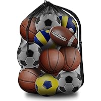 RHINOS Sports Ballnetz Für 5 Fußbälle - Blau/Weiß Transportnetz Polyamid