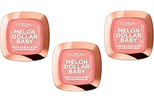 L'OREAL PARIS Wake Up And Glow Blush Melon Dollar Baby 03, lot de 3