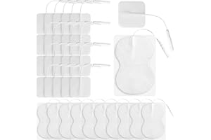 KATSLYN 30 PCS Machine Pads Set Compatible with TENS,Unit Replacement Pads,Universal Self-Adhesive Electrode Pads Safe and Reliable Reusable Self-Adhesive and Durable for Optimal Performance(5 * 5cm/6 * 9cm)