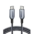 Anker 6 ft Nylon USB-C to USB-C Cable (240W), USB 2.0 Fast Charging for MacBook Pro, iPad Pro, Samsung Galaxy S21, Pixel and More