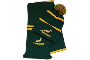 ARENA SCARVES South Africa Rugby Bobble Hat and Scarf