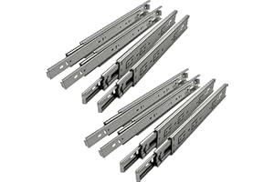 SOTECH 4 Paar (8 Stück) Vollauszüge KV1-45-H45-L550-NF 550 mm (eingeschoben) Teleskopauszug kugelgelagert Tragkraft 45 Kg