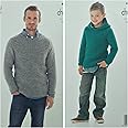 Big Value Multi Chunky Mens Sweater and Hoddie Pattern 4087-61-107cm (24-42 ins)