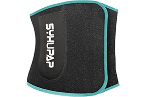 SYXUPAP Ceinture de Sudation Femme Homme Ceinture Sudation Fitness Ceinture Abdominale Musculation Réglable Néoprène Coloré 3 Taille