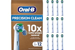 Oral-B Pro Precision Clean Original Electric Toothbrush Head, X-Shape and Angled Bristles for Deeper Plaque Removal, Pack of 