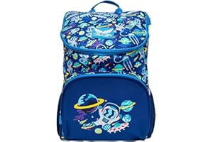 Mad Ally Kids Astronaut Backpack for Boys – Personalised Toddler School Bag and Nursery Backpack | Spacious, Reinforced Stitching, Durable, and Zips | for Boys Age 6, 11 & 12-Year-Old Boys