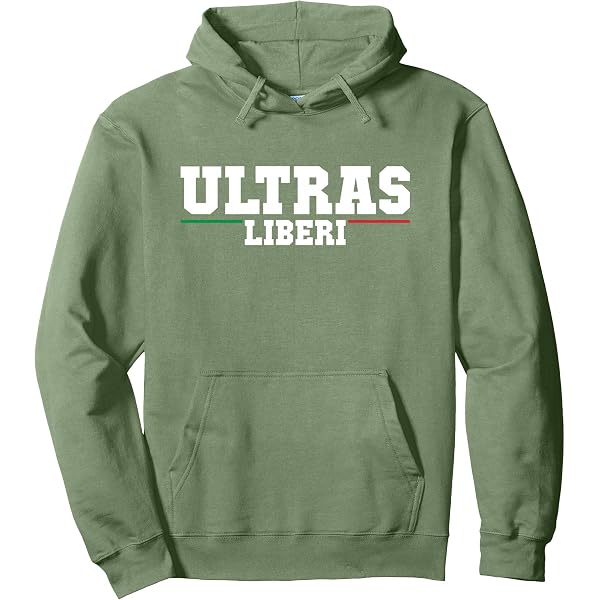 Sweat à Capuche Ultras KU03 - Noir, Coton, Fait En Italie - Neuf Avec étiquettes (toutes Tailles Dispo)