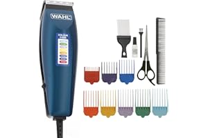 Wahl Colour Pro Corded Clipper, Hair Clippers for Men, Head Shaver, Men's Hair Clippers, Colour Coded Clipper Guides, Corded, Family at Home Haircutting