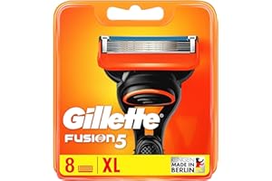 ‎GILLETTE Gillette Fusion 5 Rasierklingen, 8 Ersatzklingen für Nassrasierer Herren mit 5-fach Klinge