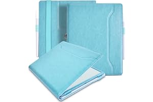 E NET-CASE Etui na Onyx Boox GO 10,3" ePaper - skóra PU, pasek na rękę, uchwyt na długopis, funkcja Sleep-Wake-up (Sky Blue)